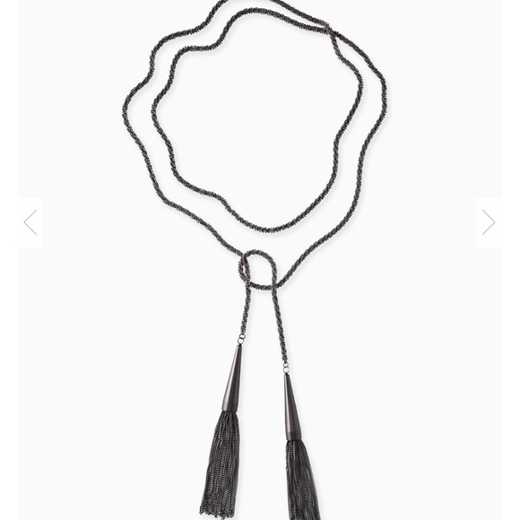 Kendra Scott Phara necklace in gunmetal - Picture 1 of 6